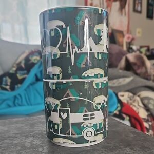 Hand Crafted Set Of 2 Stackable Camper Mugs